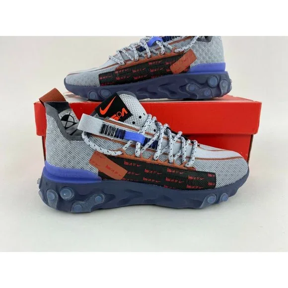 Nike React ISPA Wolf Grey Women's Size 6 Sneakers Shoes Gray Purple - Picture 5 of 12